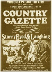 Victoria Palace Poster - Starry Eyed & Laughing\Country Gazette