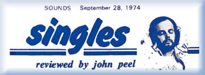 John Peel Singles Review Header in Sounds 